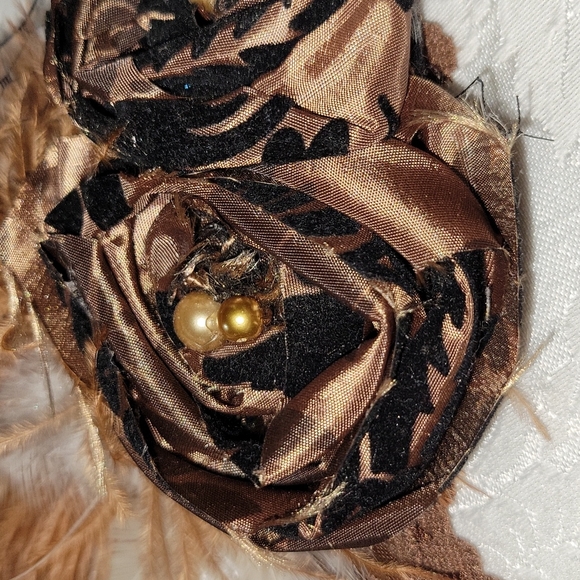 Etsy-Made Rosette Fascinator/Headband - Picture 8 of 11